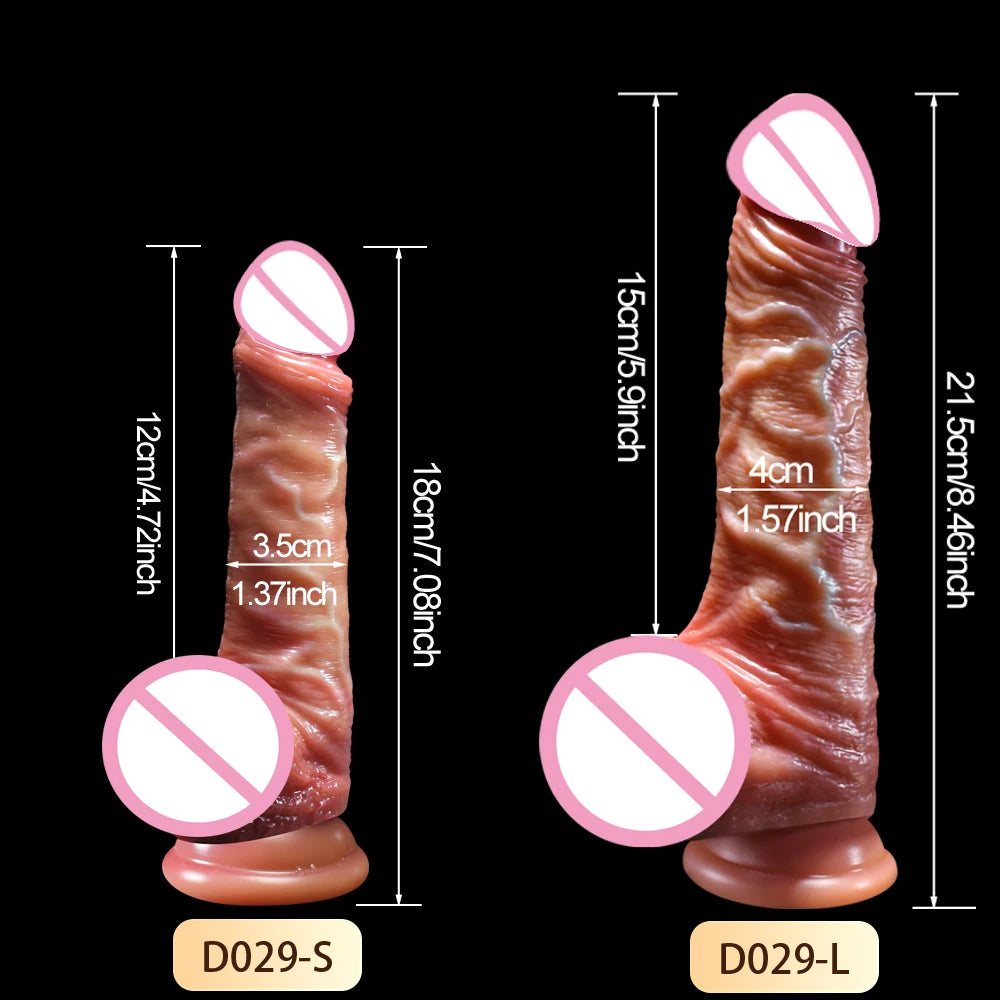 Realistic Sliding Foreskin Dildo
