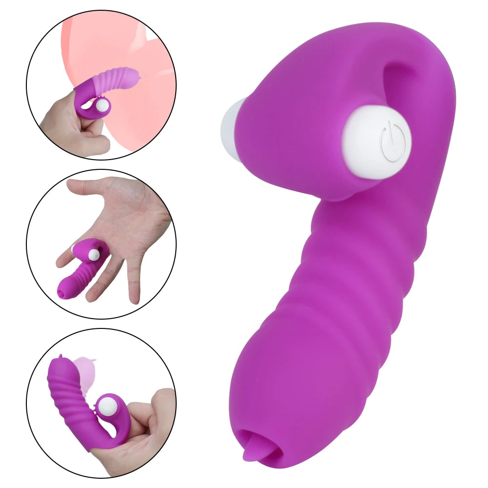 Strapon Finger Sleeve Vibrators