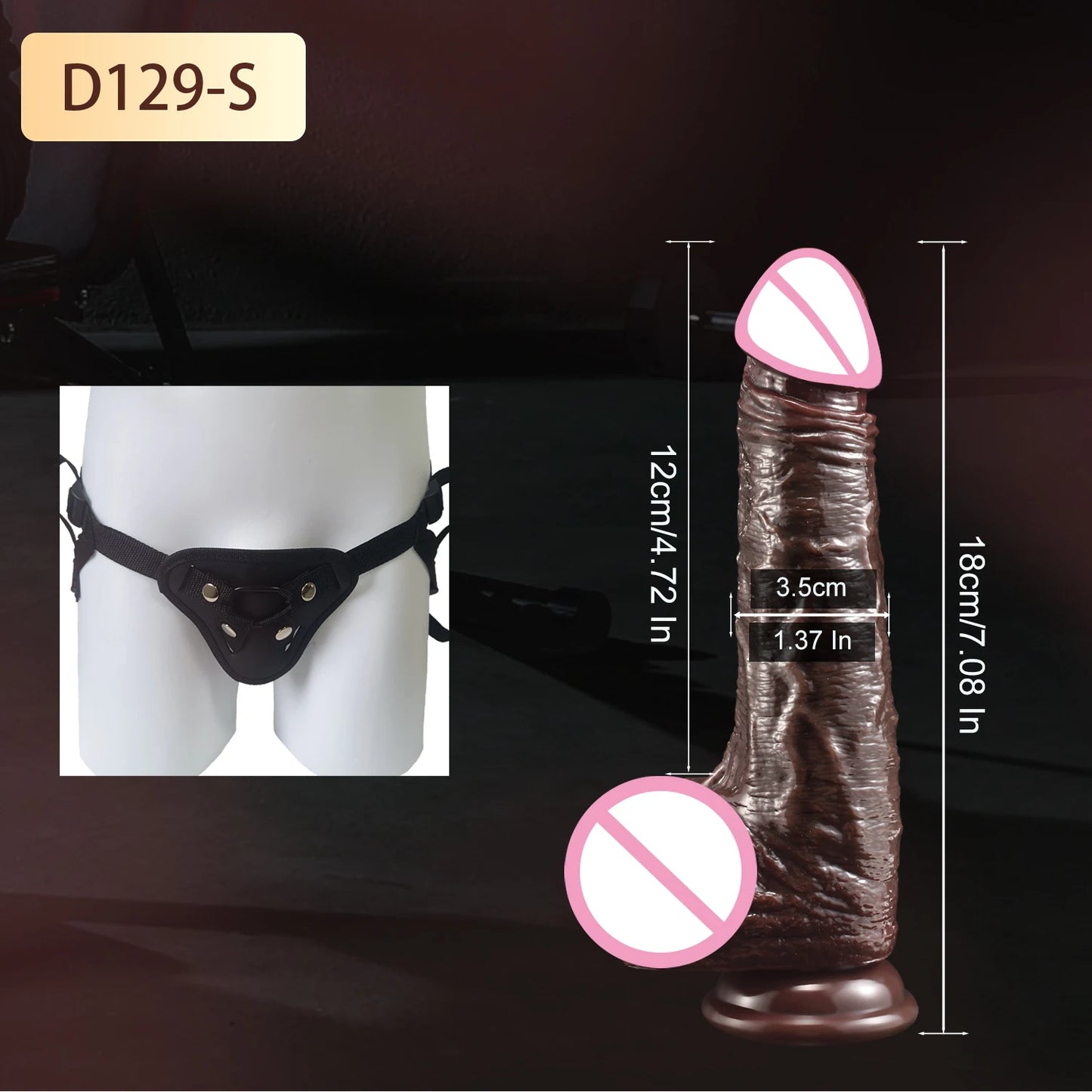 Realistic Sliding Foreskin Dildo
