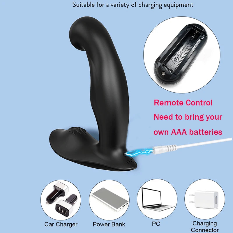 Vibrating Prostate Massager Plug