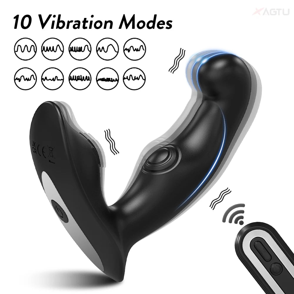 Vibrating Prostate Massager Plug