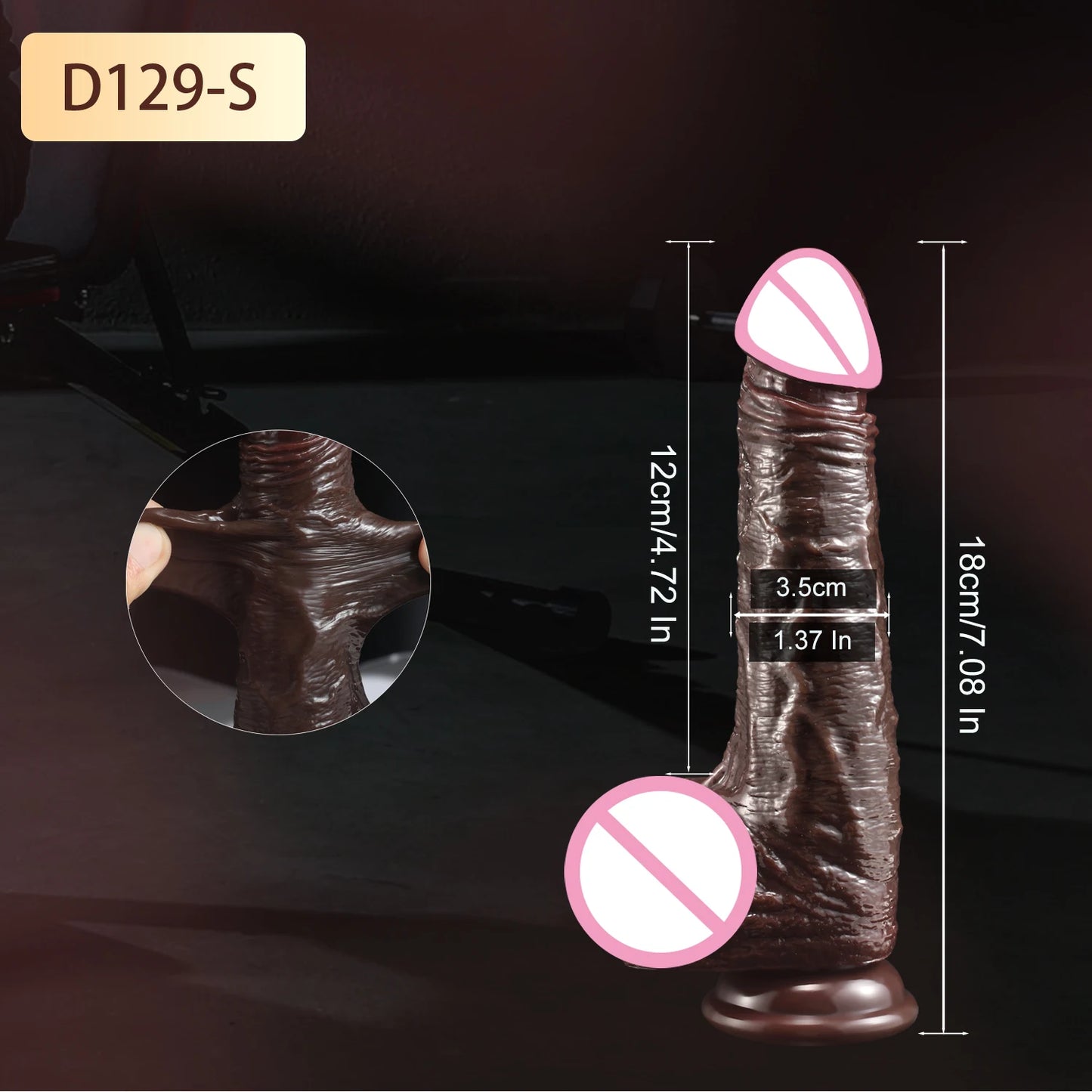 Realistic Sliding Foreskin Dildo