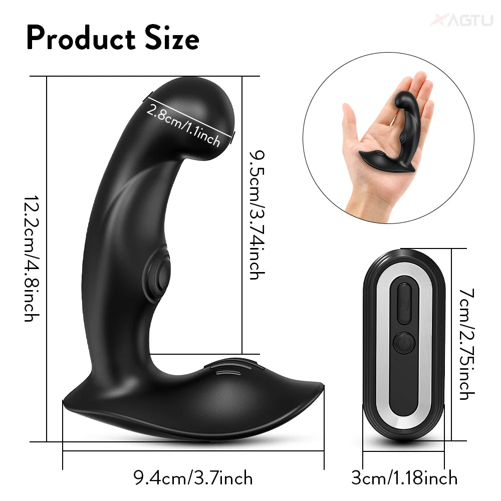 Vibrating Prostate Massager Plug