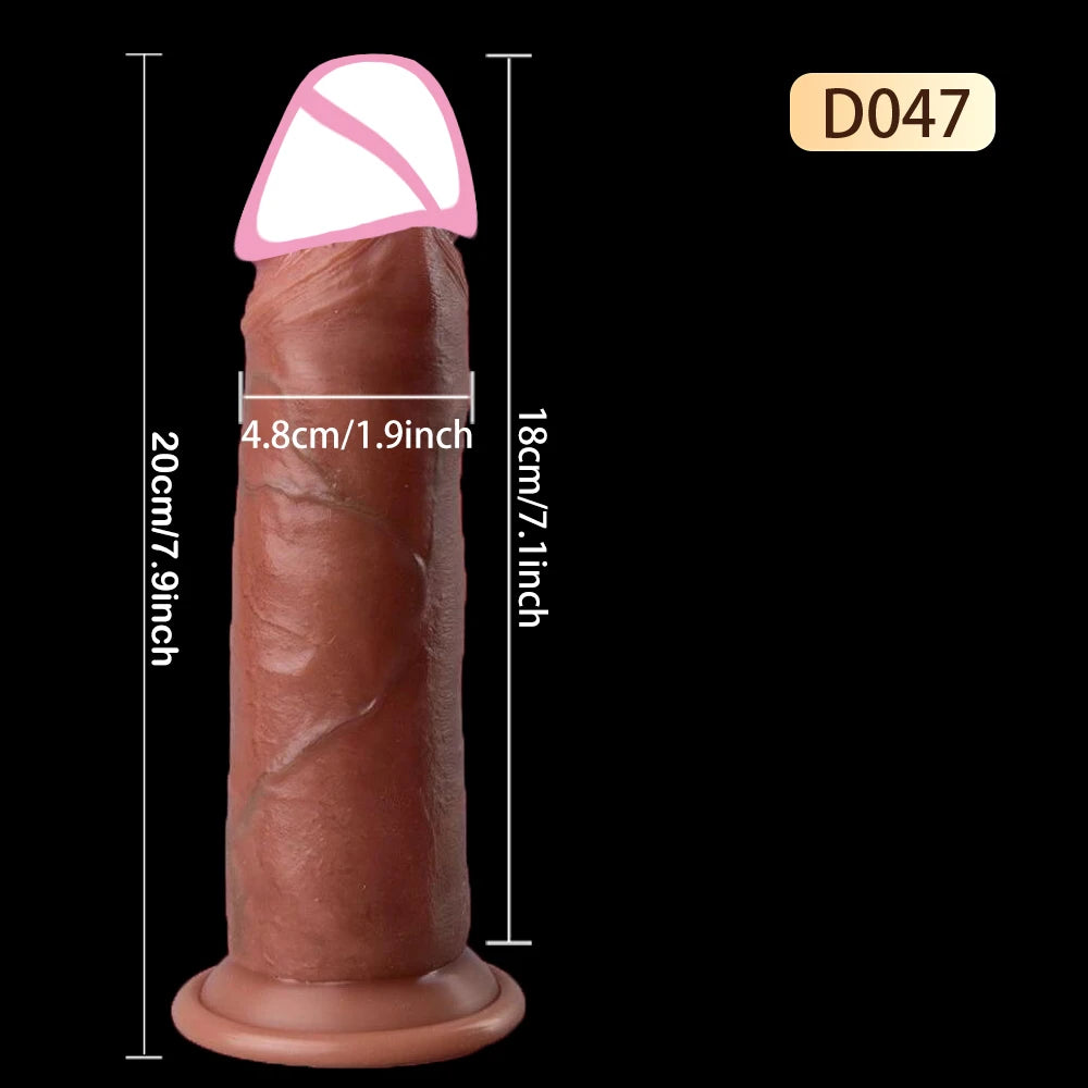 Realistic Sliding Foreskin Dildo