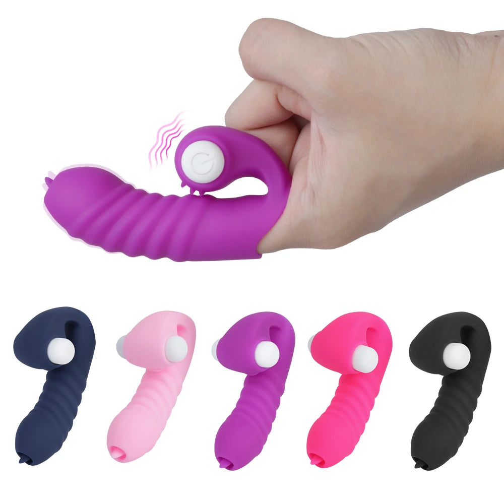 Strapon Finger Sleeve Vibrators