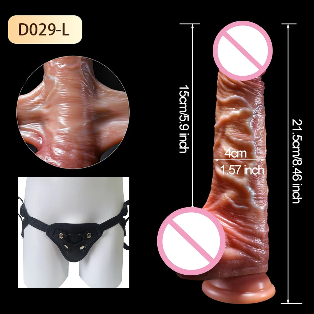 Realistic Sliding Foreskin Dildo