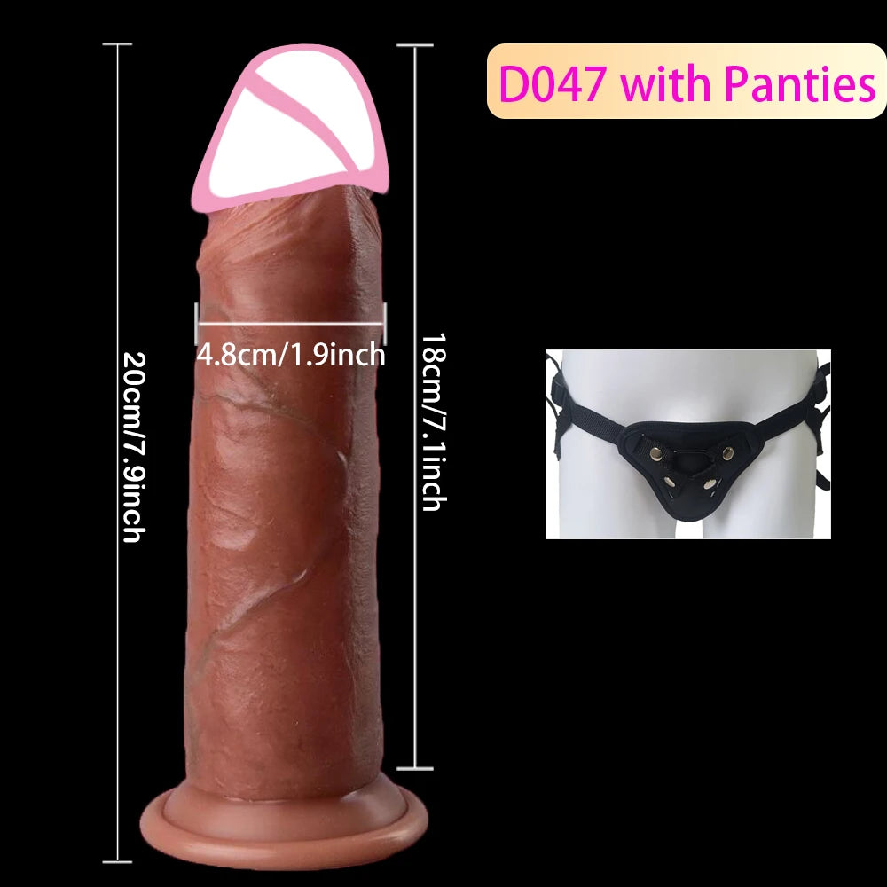 Realistic Sliding Foreskin Dildo