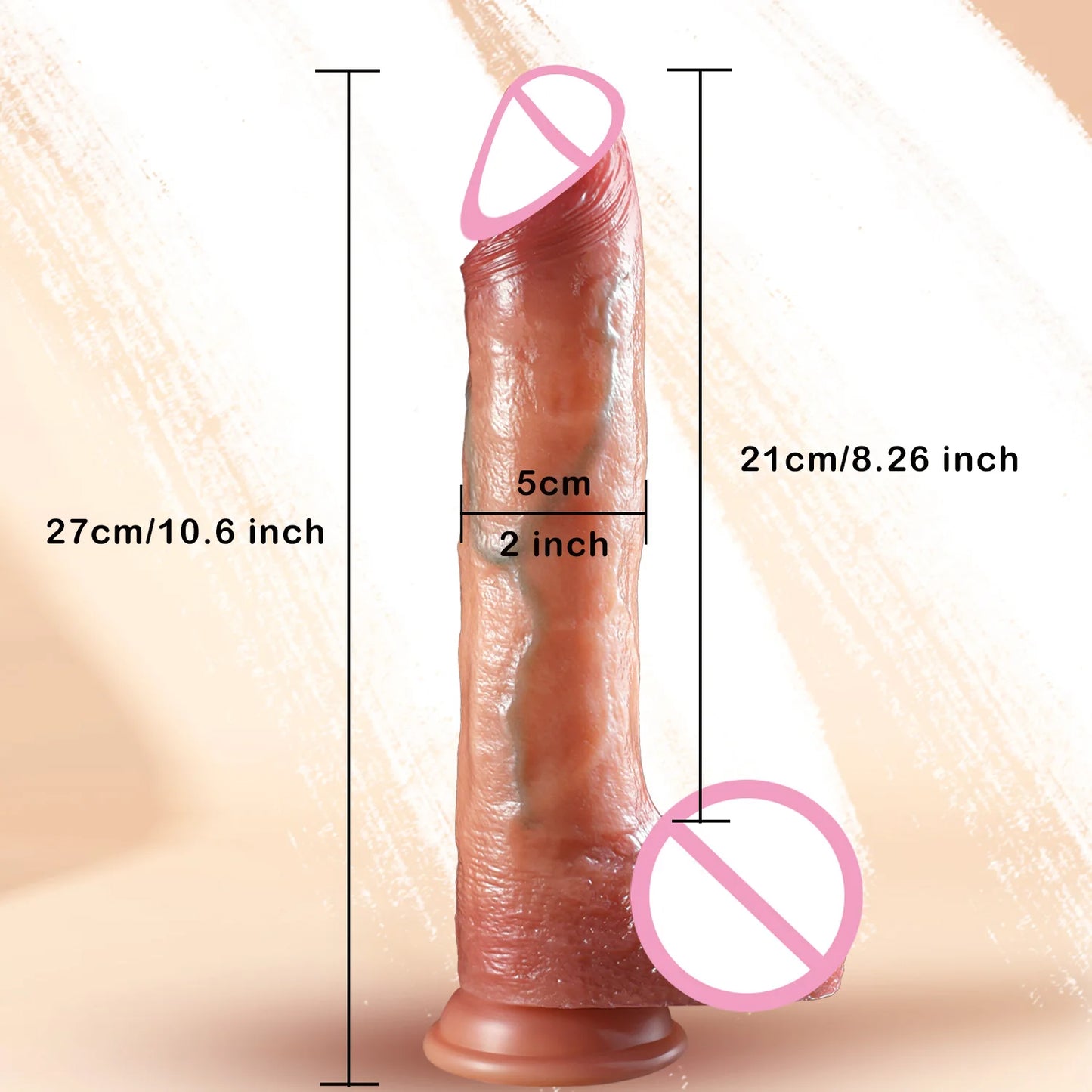 Realistic Sliding Foreskin Dildo