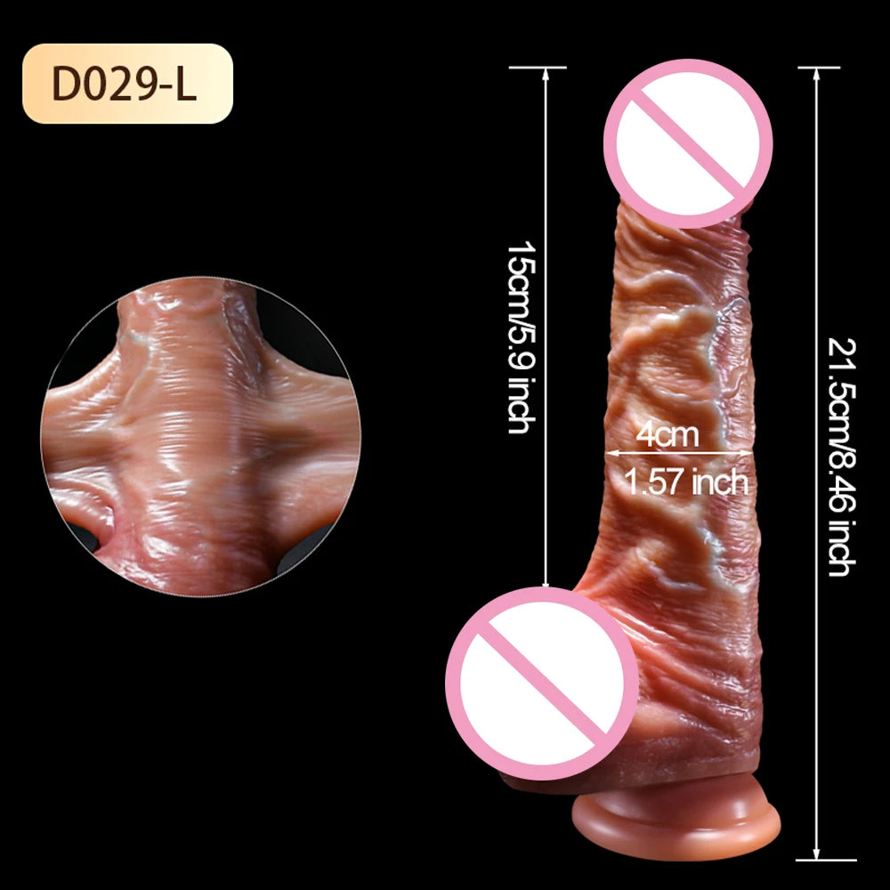 Realistic Sliding Foreskin Dildo