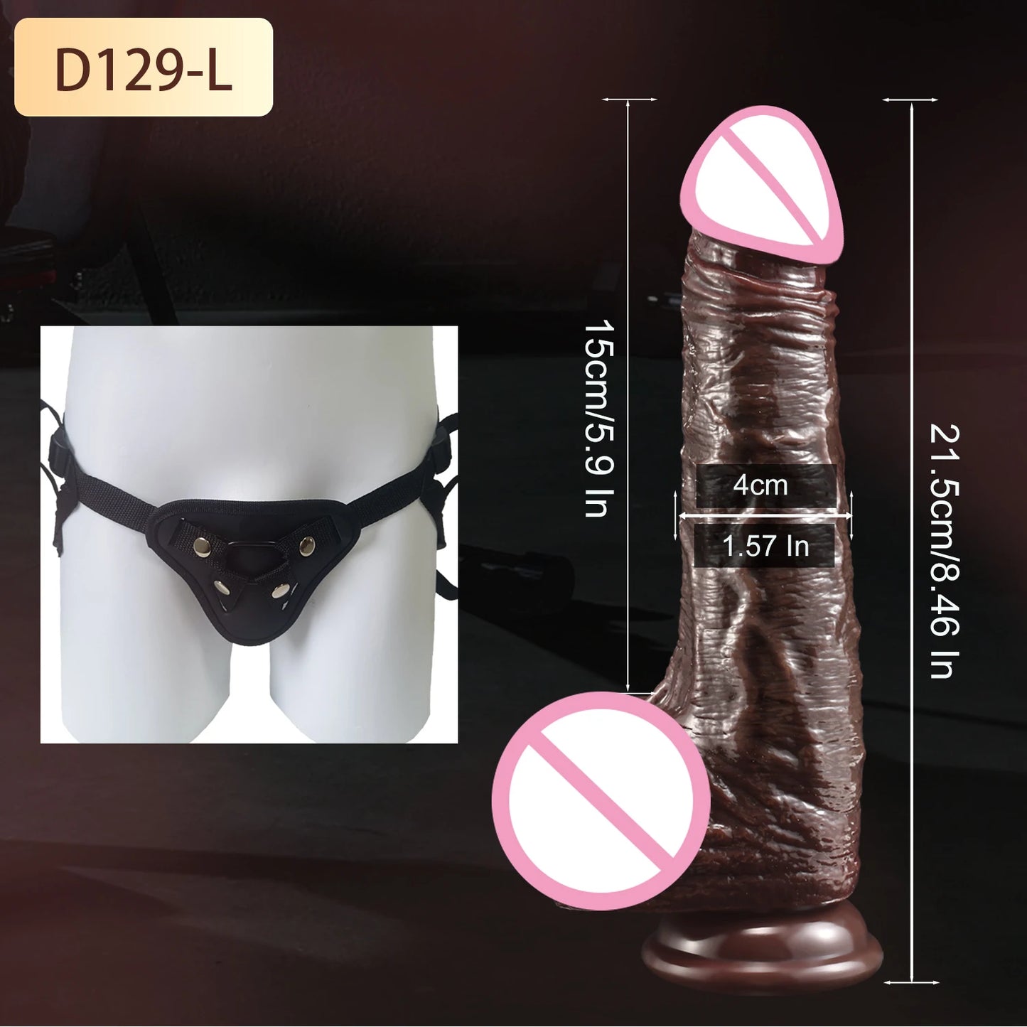 Realistic Sliding Foreskin Dildo
