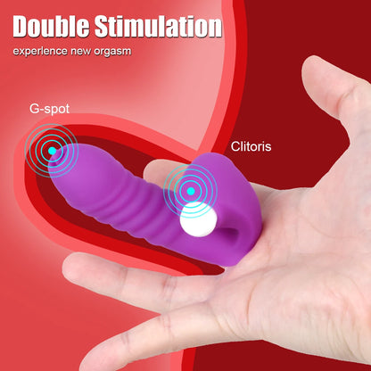 Strapon Finger Sleeve Vibrators
