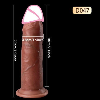 Realistic Sliding Foreskin Dildo