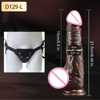 Realistic Sliding Foreskin Dildo